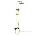 Brass Shower Taps Black Titanium Gold Bathroom Faucets Hotel Shower Tap Factory